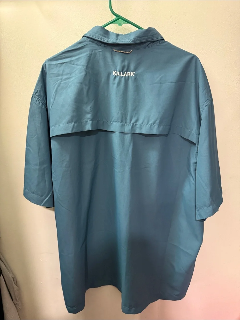 Eddie Bauer Teal Short-Sleeve Lightweight Shirt-Jacket